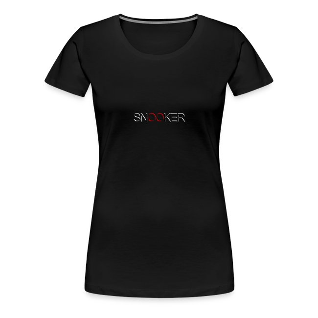 Snooker in weiß Frauen Premium T-Shirt schwarz